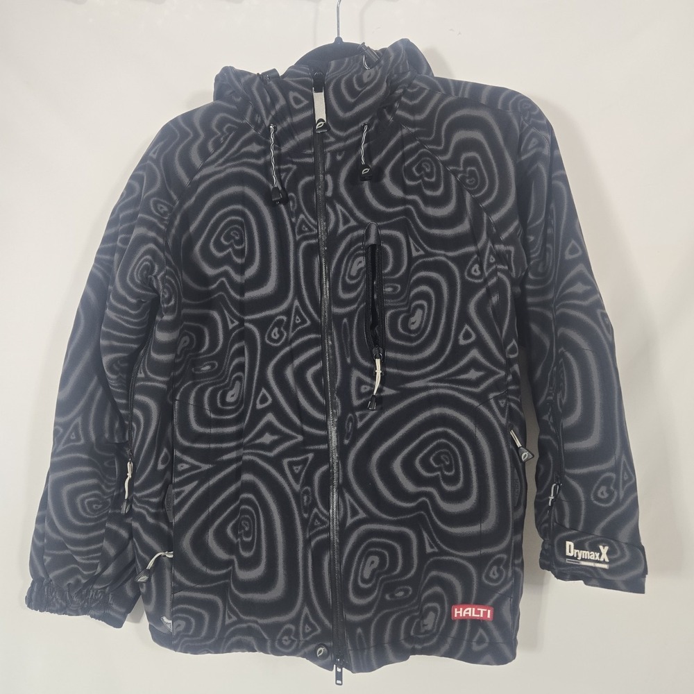 Halti DrymaxX Finnish Ski Jacket | Marbled Topography Design | Men's Size Medium